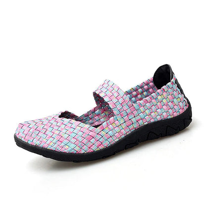Baskets slip-on femme semelle orthopédique amortie