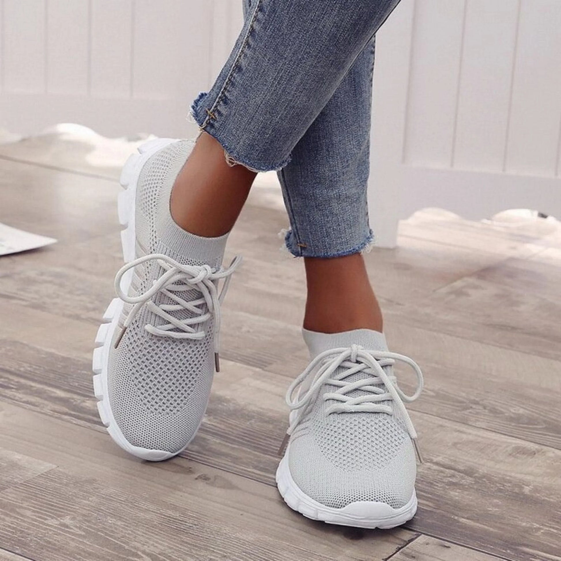 Sneakers Orthopédiques Femme Semelles Ergonomiques Anti-Chocs