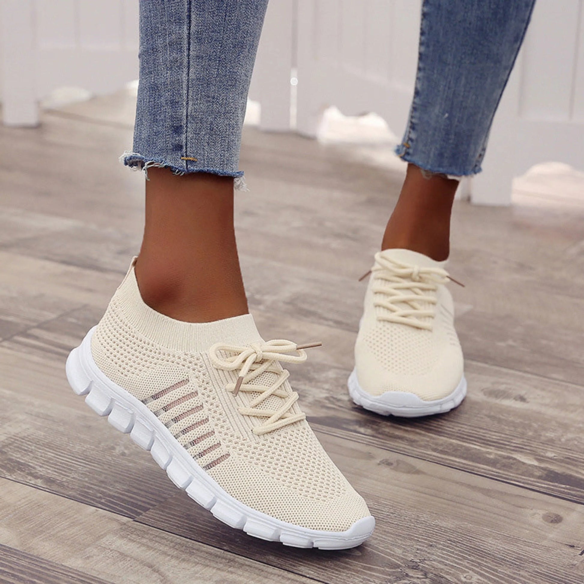 Sneakers Orthopédiques Femme Semelles Ergonomiques Anti-Chocs