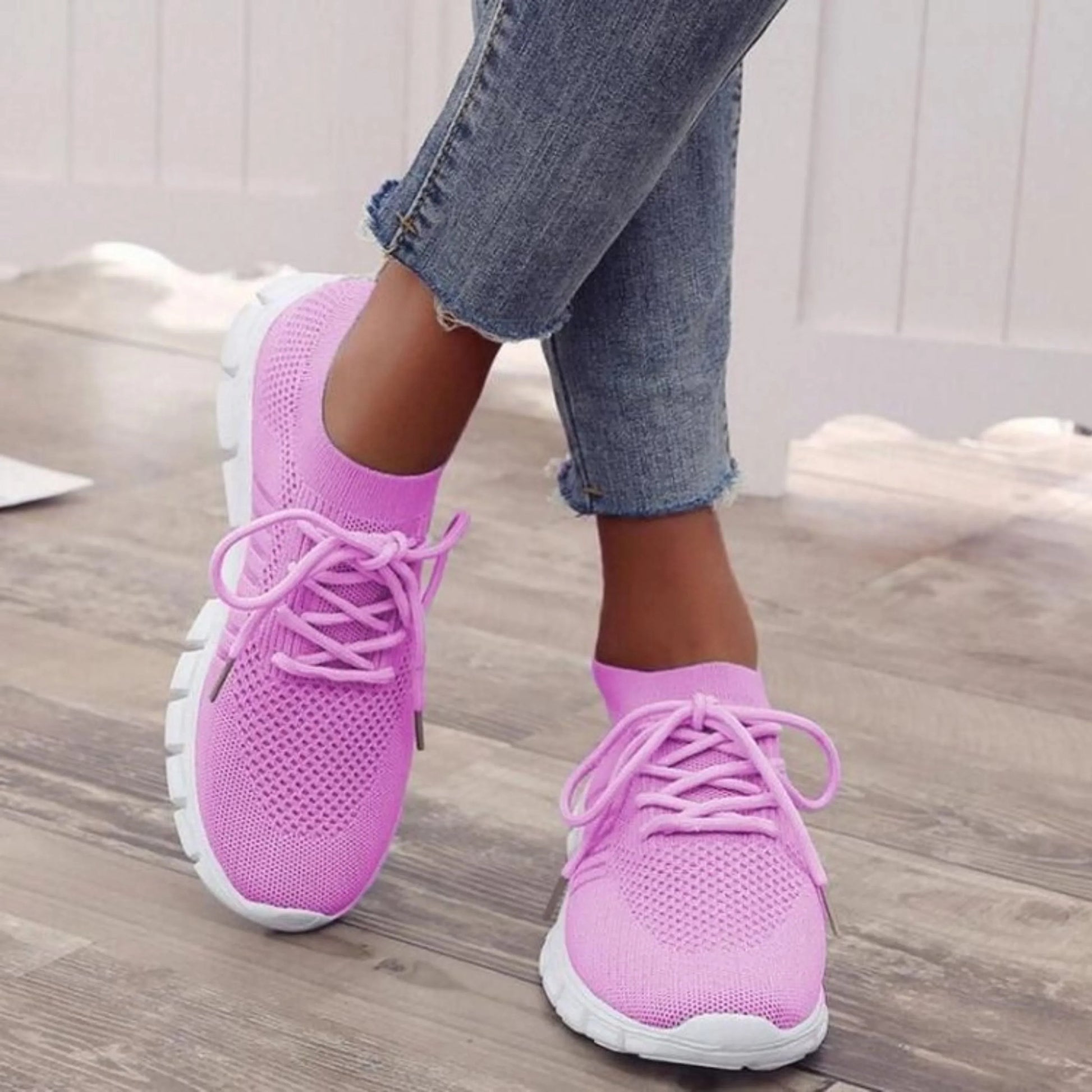 Sneakers Orthopédiques Femme Semelles Ergonomiques Anti-Chocs