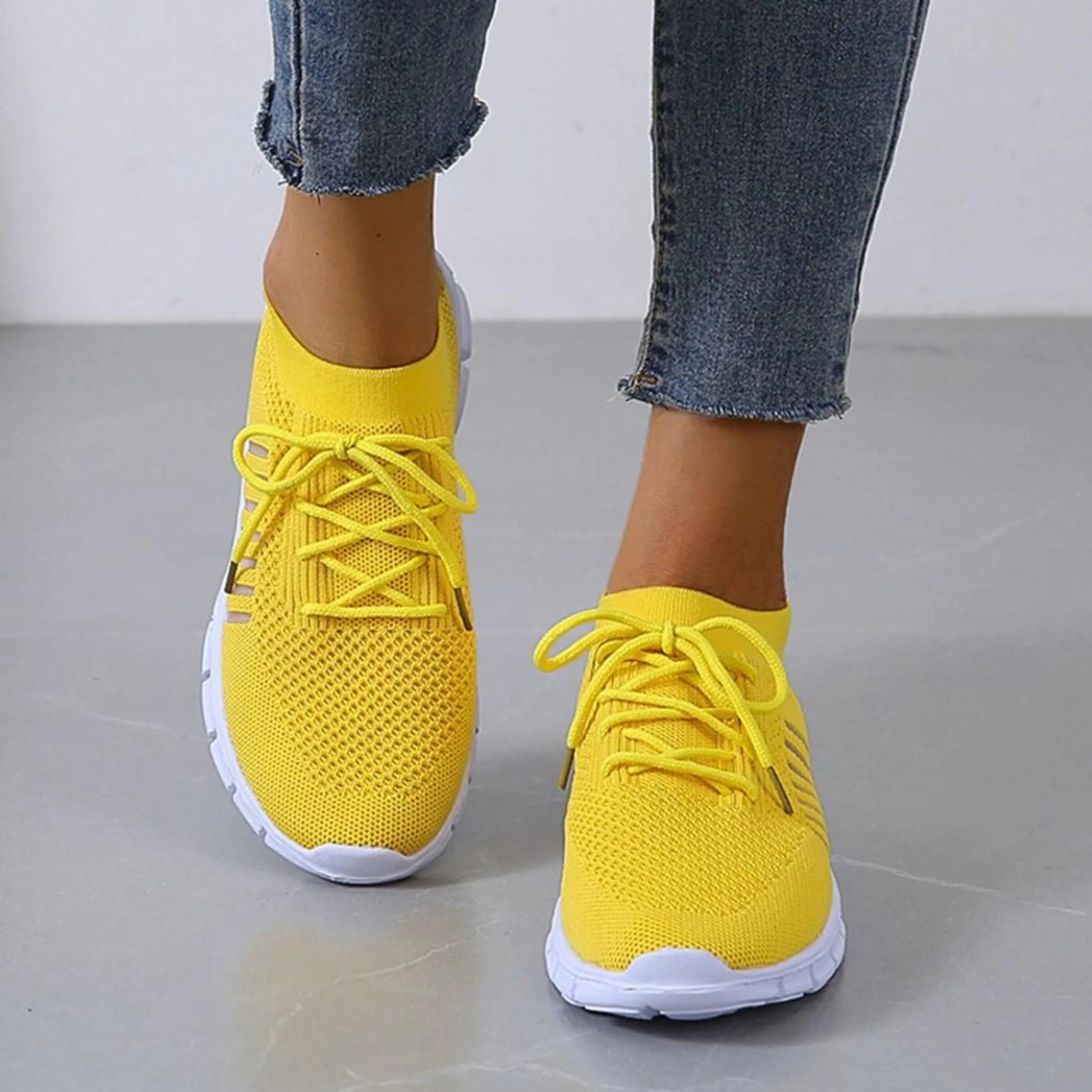 Sneakers Orthopédiques Femme Semelles Ergonomiques Anti-Chocs