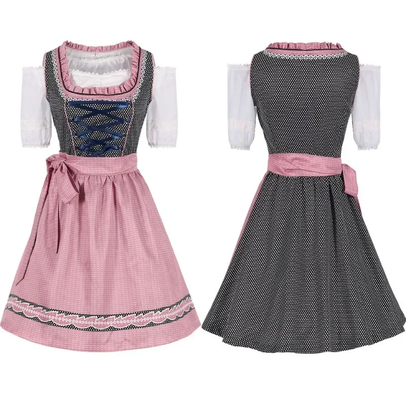 Robe Dirndl Femme - Coton - Tracht Oktoberfest - Style Festif