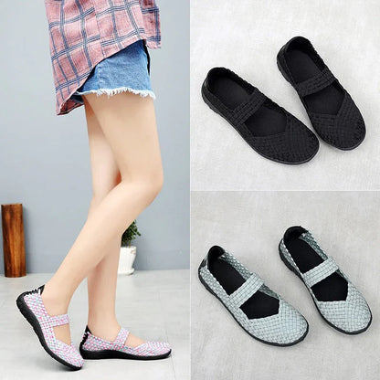 Baskets slip-on femme semelle orthopédique amortie