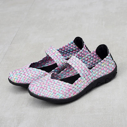 Baskets slip-on femme semelle orthopédique amortie