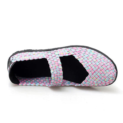 Baskets slip-on femme semelle orthopédique amortie