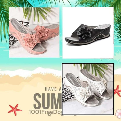 Sandales orthopédiques femme PU support voûte plantaire