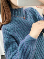 Pull Col Roulé en Maille Douce pour un Hiver Chic