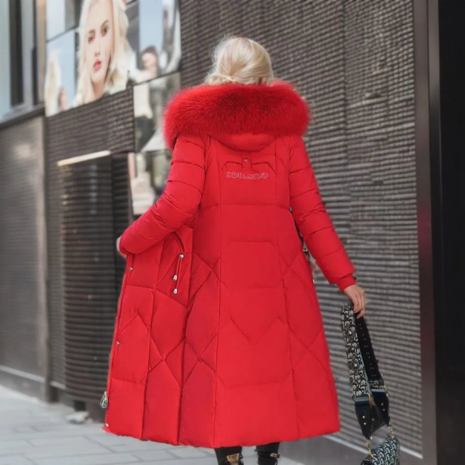 Manteau d'Hiver Stilla - Capuche en Fourrure Chaude - Élégant & Confortable