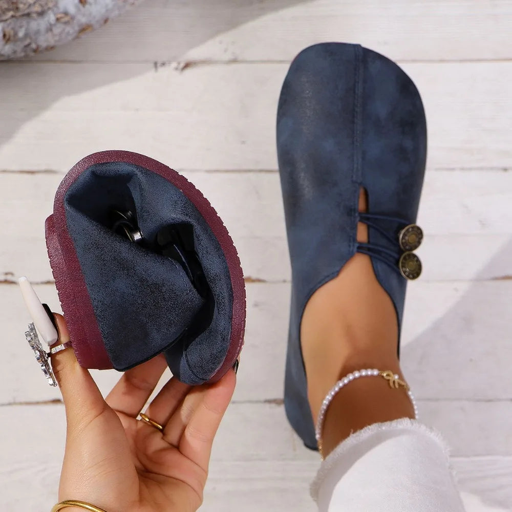 Chaussures Cuir Barefoot Design SERRA™️ - Confort - Élégance-Chaussures-PARIS FEMME