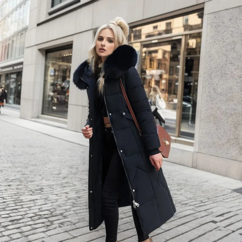 Manteau Doudoune Femme | Long, Duvet, Col Montant