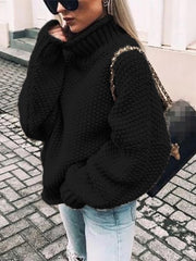 Sweater Turtleneck Tricoté Confort et Style pour Femmes