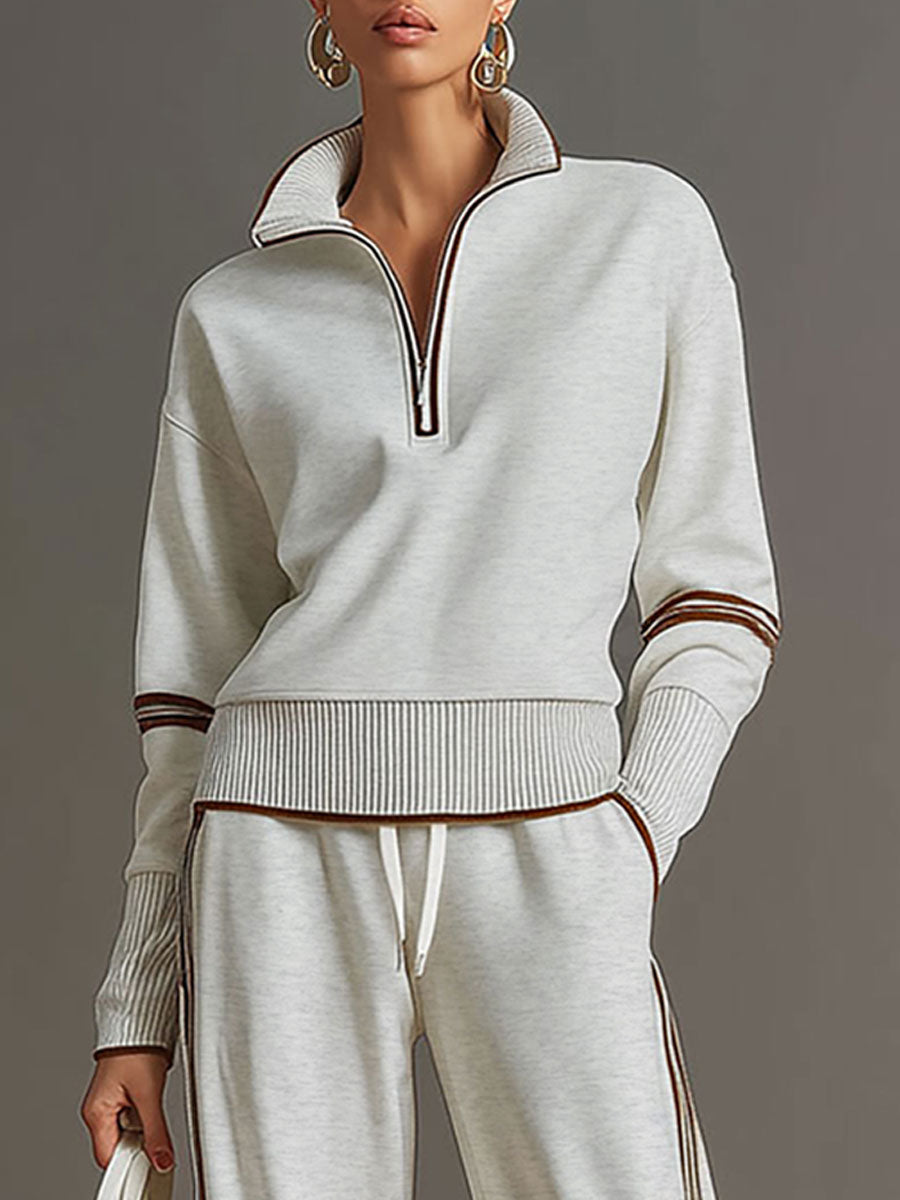 Ensemble Deux Pièces Jambes Larges | Blouse Fluide, Pantalon Ample