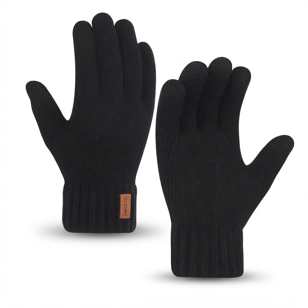 Gants hiver maille tactile unisexe homme femme compatibles smartphone