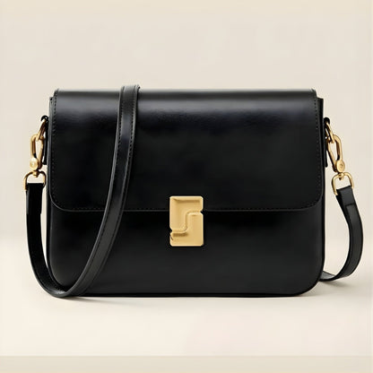 Sac à Main Vintage Cuir | Bandoulière Ajustable, Détails Or