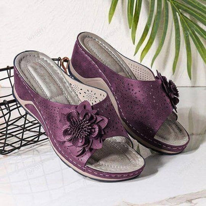 Sandales orthopédiques femme PU support voûte plantaire