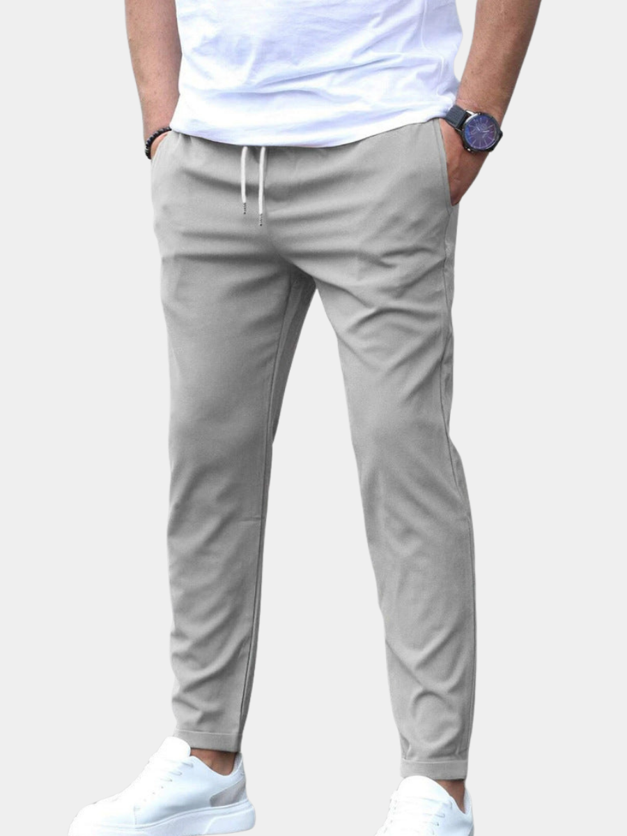 Pantalon homme stretch coupe effilée infroissable disponible en plusieurs coloris