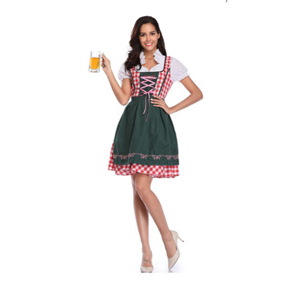 Robe Dirndl Femme - Tissu Trachten Résistant - Parfaite pour Oktoberfest