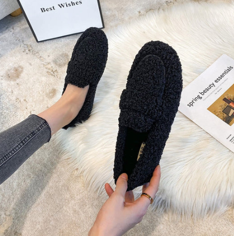 Chaussures Pantoufles Peluche Confortables - Azida-Chaussures-PARIS FEMME