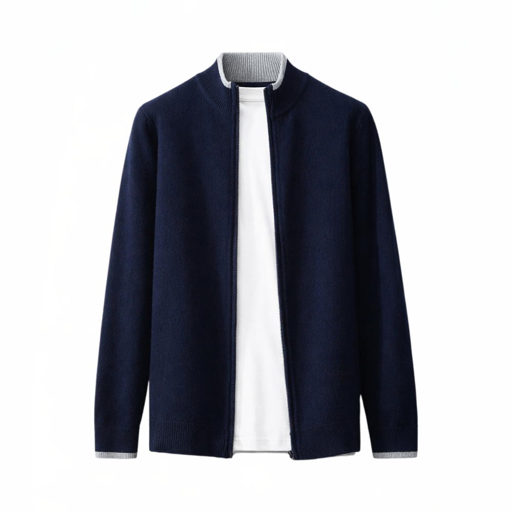 Veste en Cachemire Zippée pour Homme | Chaude et Élégante | Douce et Stylée