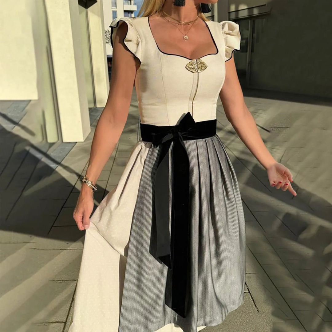Robe Dirndl Femme - Robe Trachten Respirante - Célébrations Oktoberfest