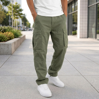 Pantalon Cargo Confortable pour Hommes | Port Quotidien | Coupe Décontractée,...
