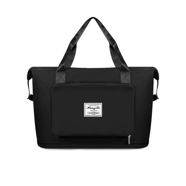 Sac de voyage | Pliable, extensible | Compartiment à chaussures, attachable aux bagages
