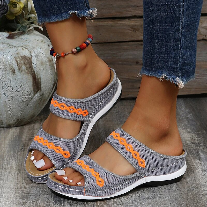 Sandales Orthopédiques Cuir Femme | Confort Quotidien
