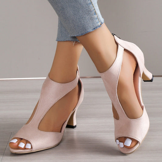 Talons hauts cuir confortables - Élégance et style-Chaussures-PARIS FEMME