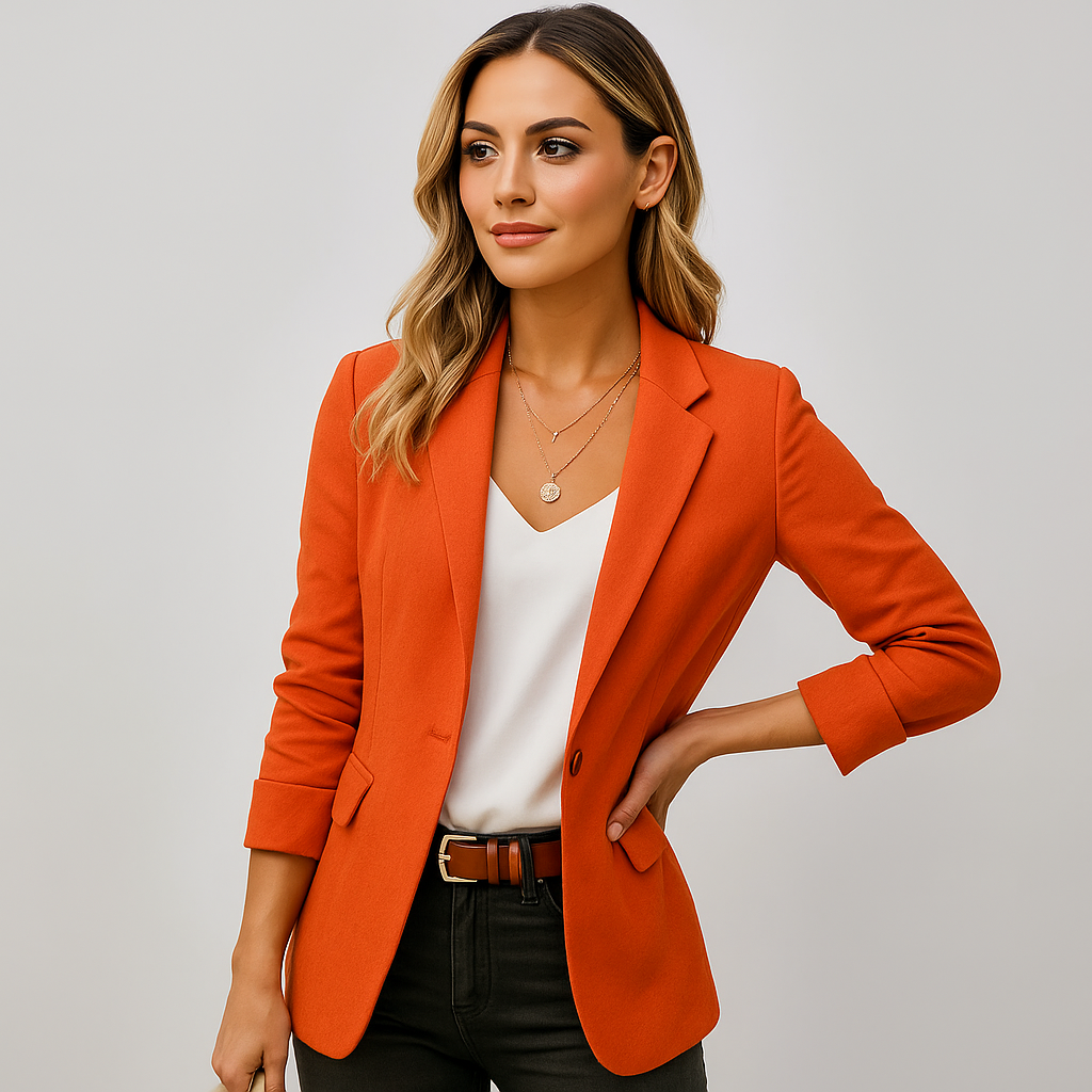Blazer femme coupe ajustée chic