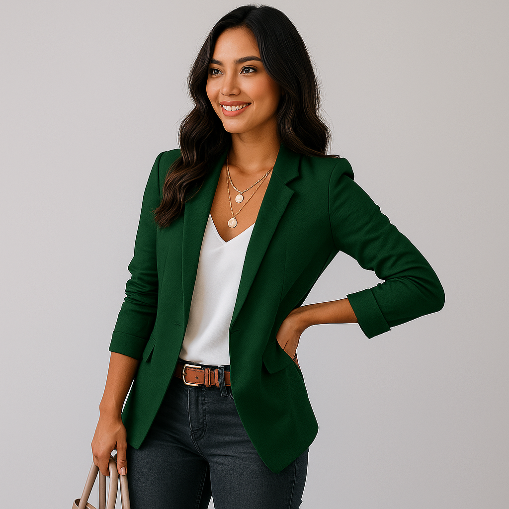 Blazer femme coupe ajustée chic