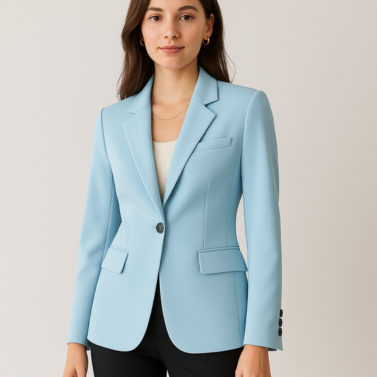 Blazer Femme - Coupe Sur Mesure - Simple Bouton - Élégance Bureau