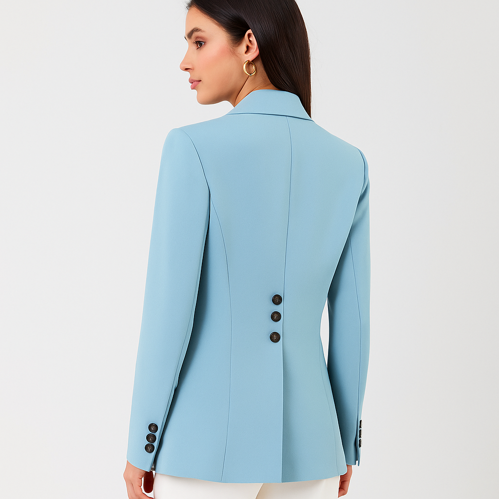 Blazer Femme - Coupe Sur Mesure - Simple Bouton - Élégance Bureau