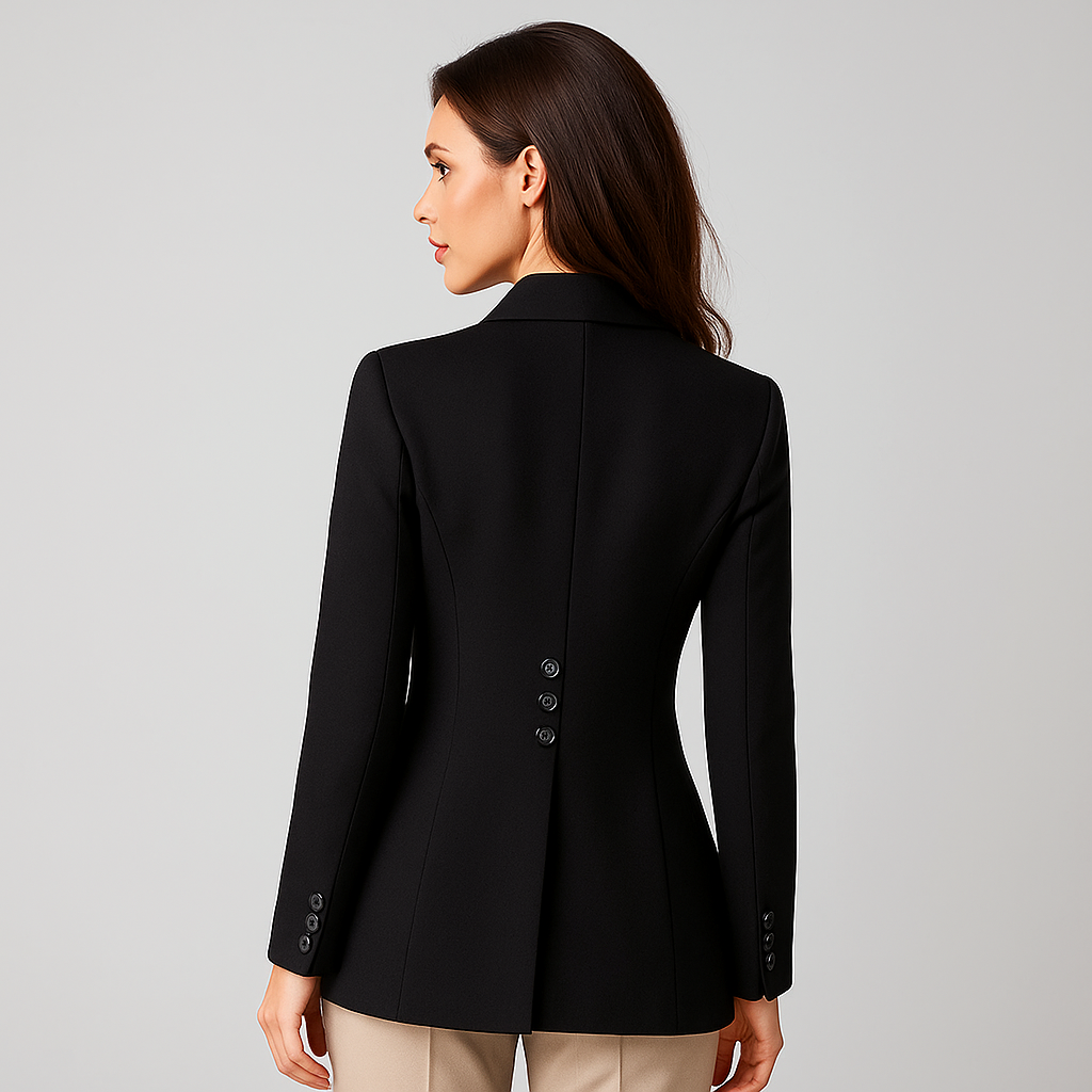 Blazer Femme - Coupe Sur Mesure - Simple Bouton - Élégance Bureau
