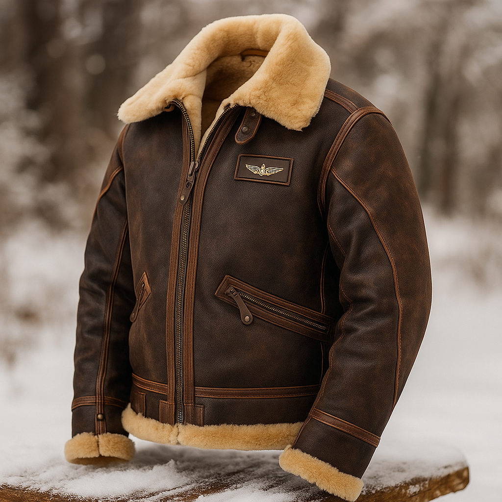 Veste en fourrure synthétique homme - Chaude - Élégante - Confortable