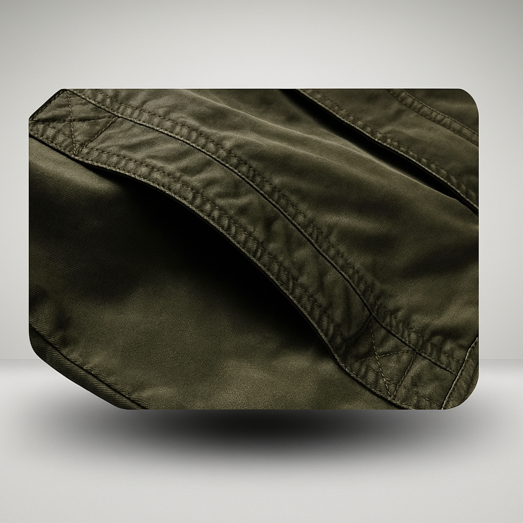 Veste militaire homme - col montant - design robuste - protection optimale