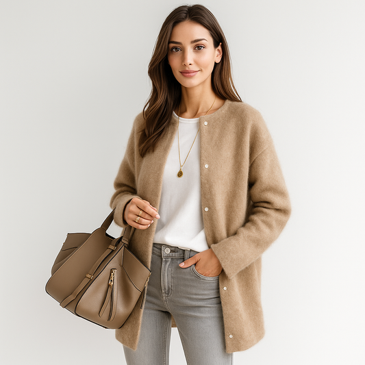 Cardigan en Laine Aubrey Blød - Chaud - Élégant - Confortable