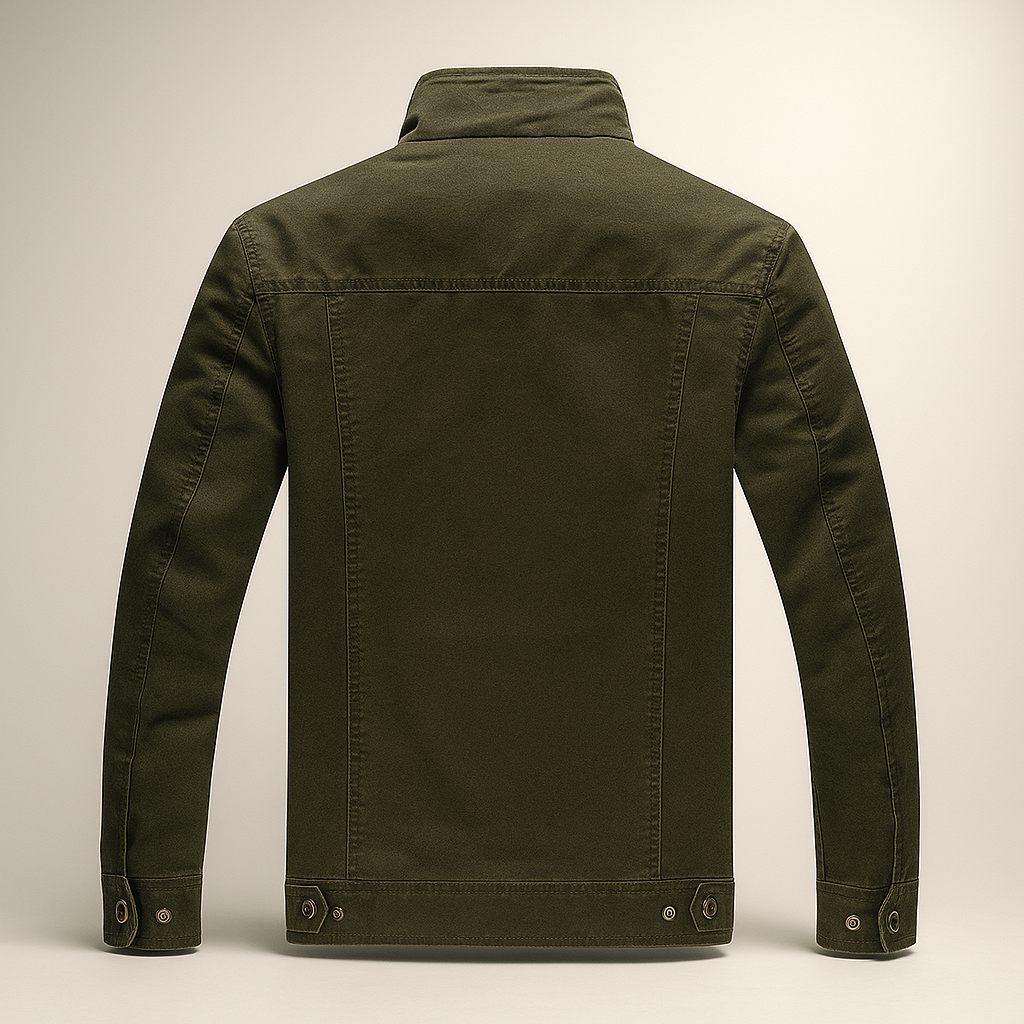Veste militaire homme - col montant - design robuste - protection optimale