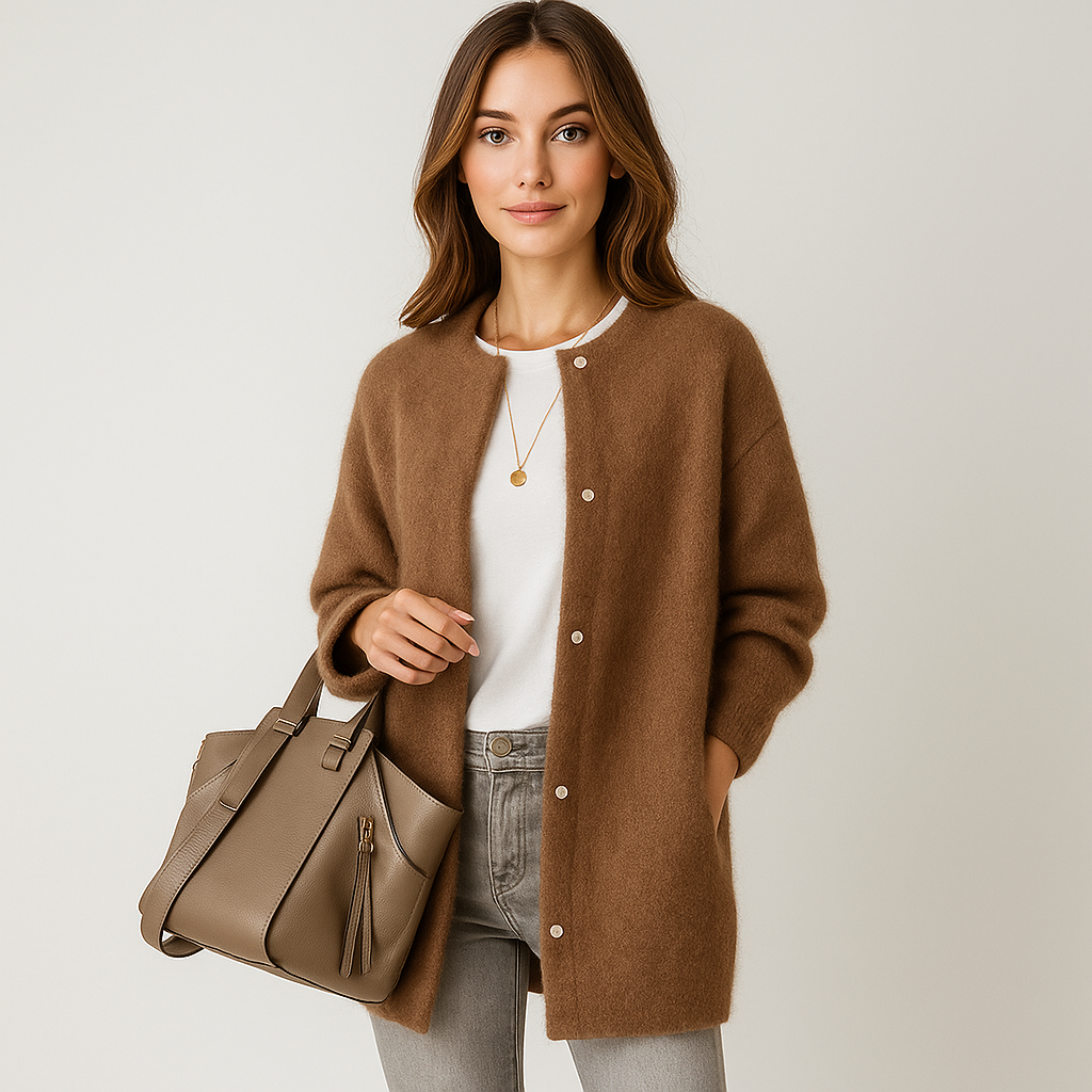 Cardigan en Laine Aubrey Blød - Chaud - Élégant - Confortable