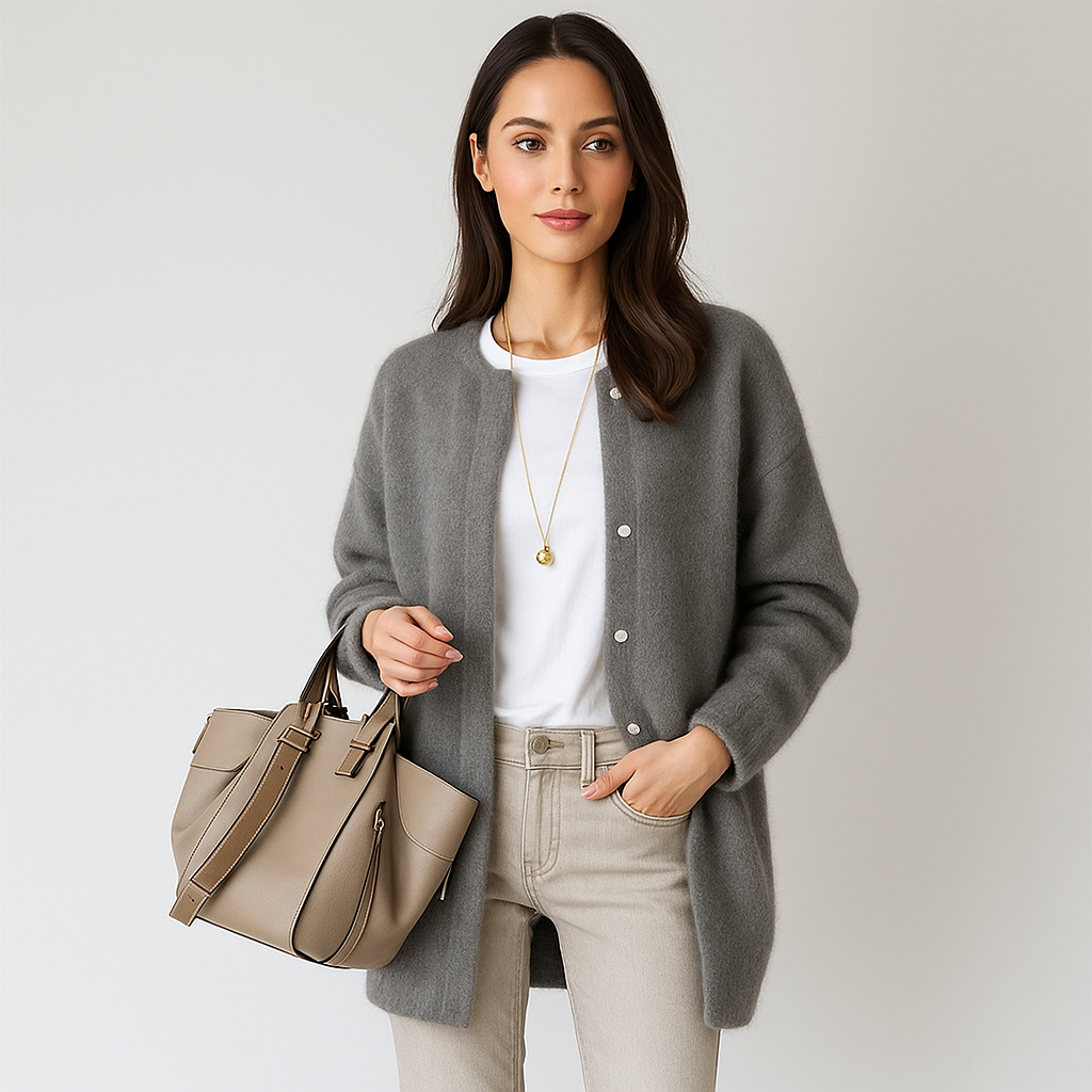 Cardigan en Laine Aubrey Blød - Chaud - Élégant - Confortable