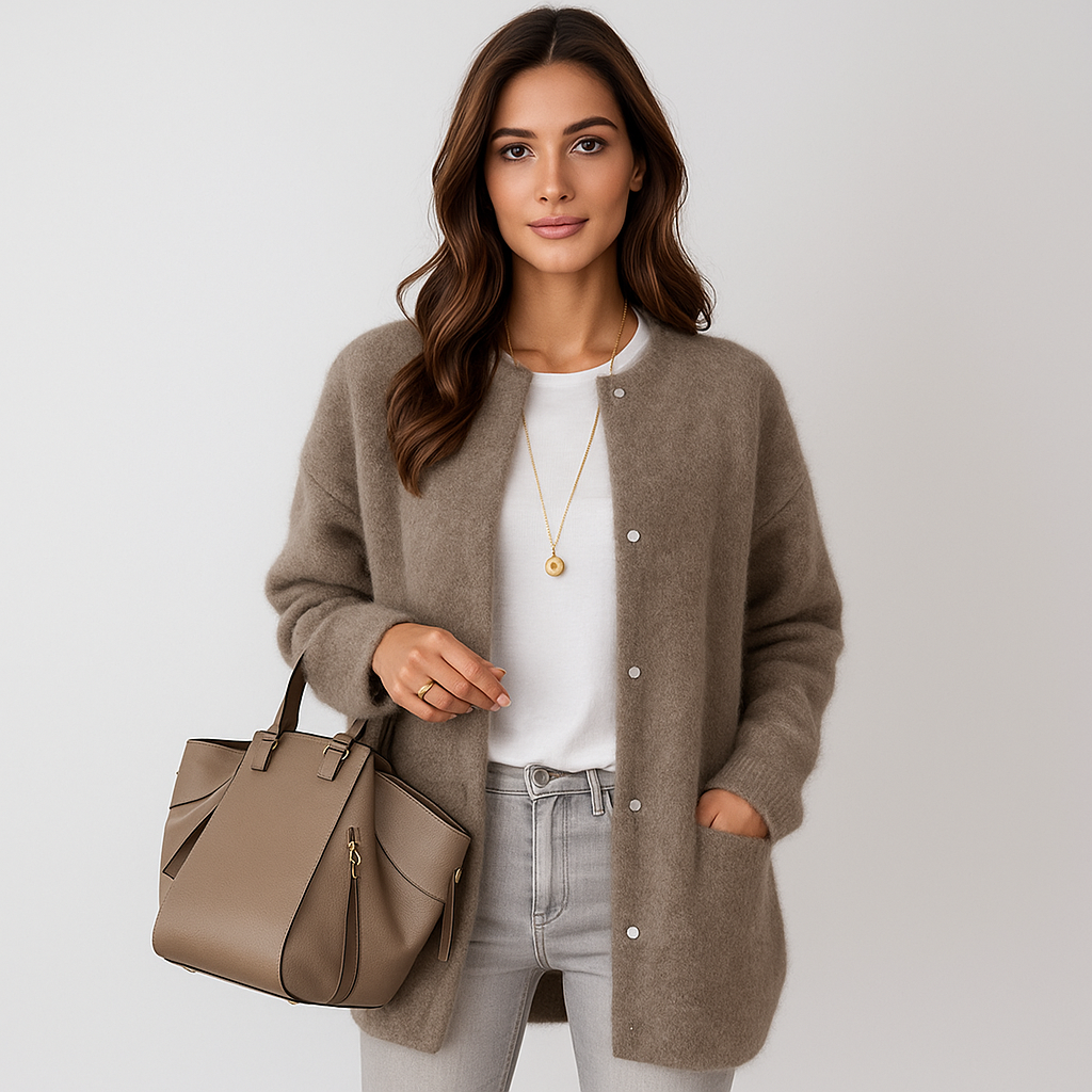 Cardigan en Laine Aubrey Blød - Chaud - Élégant - Confortable