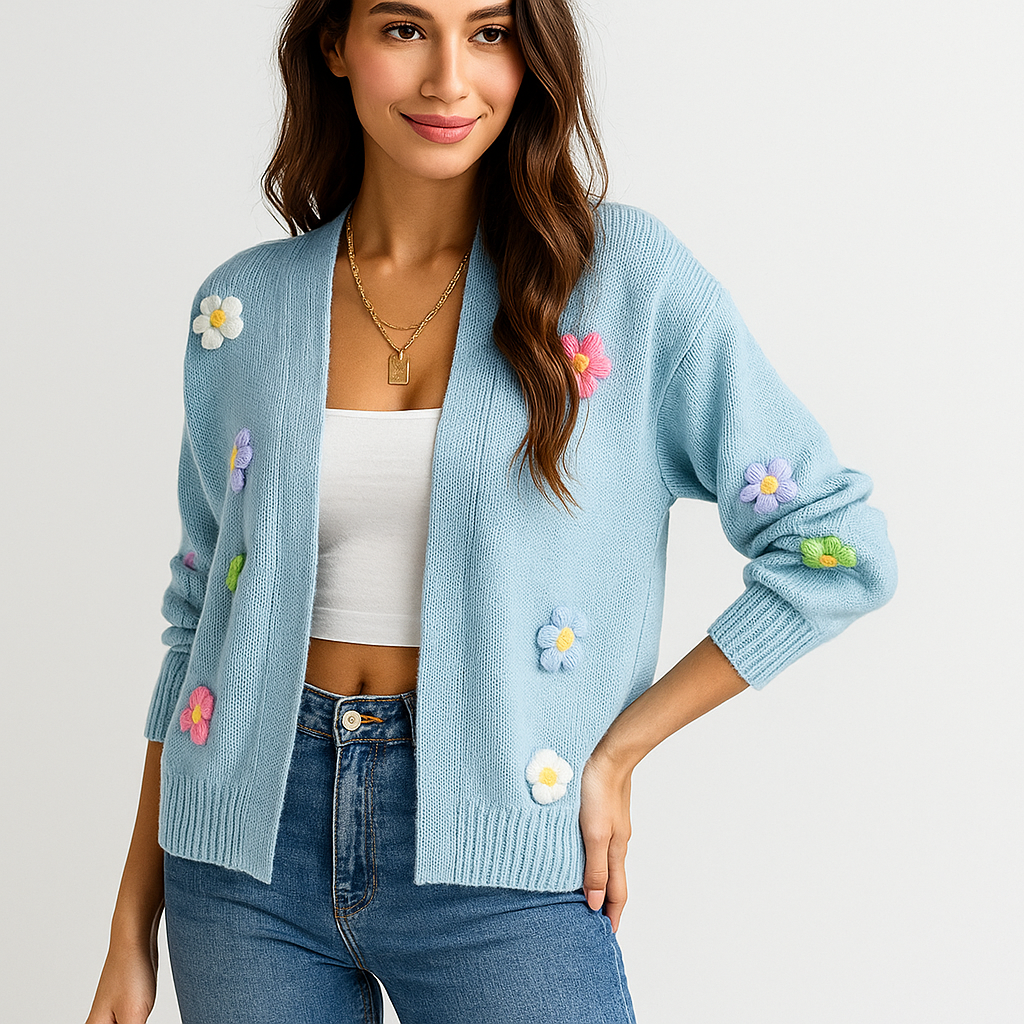 Cardigan à Manches Longues - Ouverture Frontale - Confort & Style