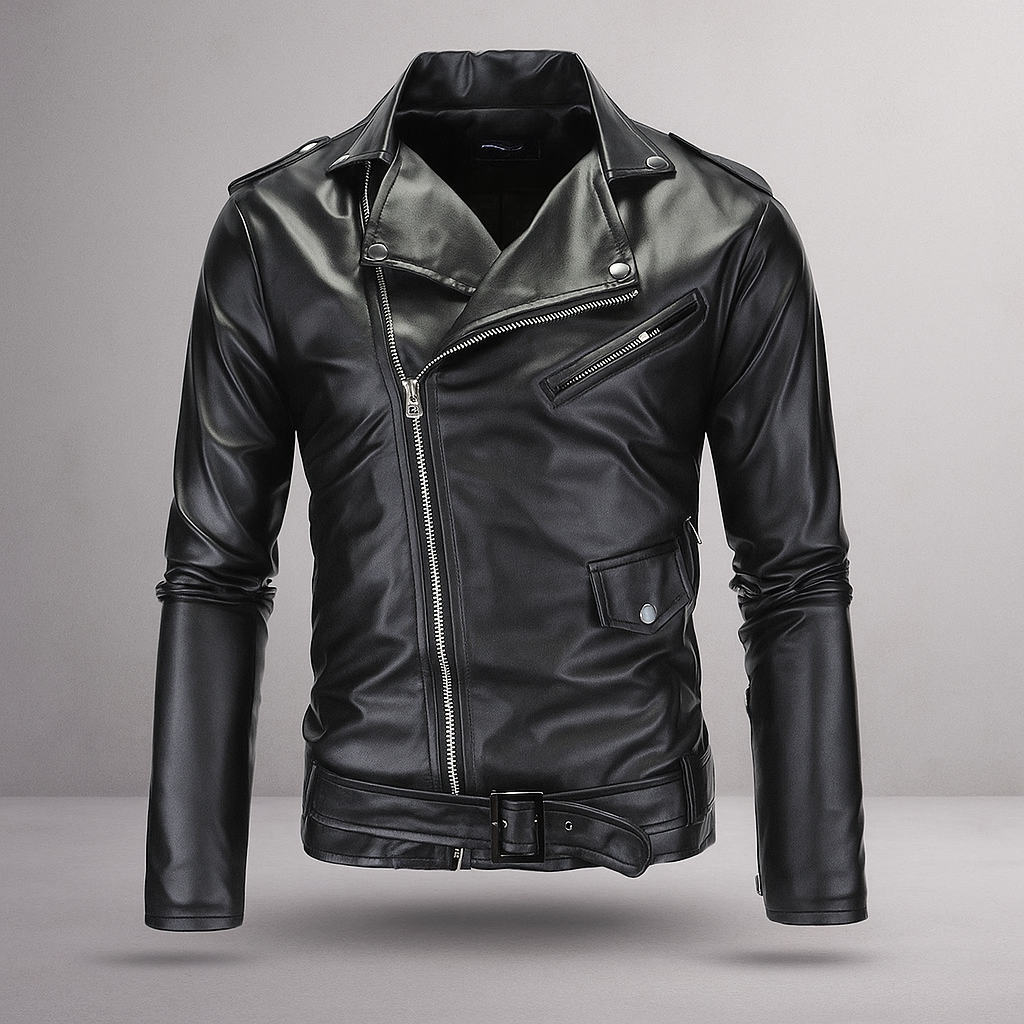 Veste de moto décontractée homme - Col confortable - Élégante et robuste
