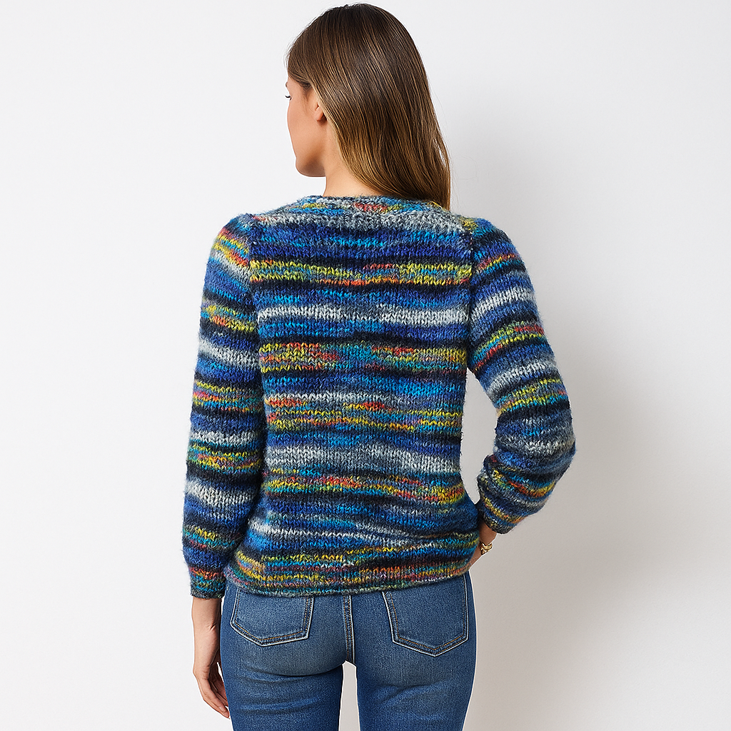 Cardigan Multicolore Doux et Élégant