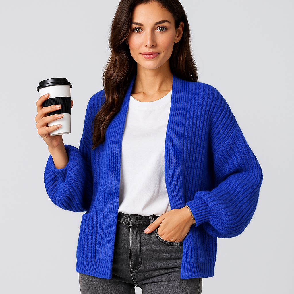Cardigan Confortable - Manches Longues - Poches Pratiques
