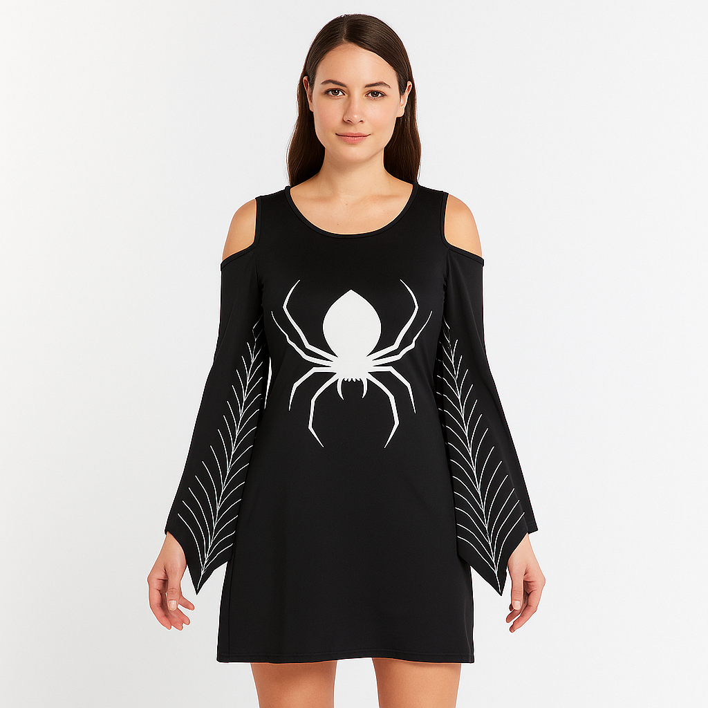 Robe Mini Gothique Erica - Kühnes Halloween-Kostüm - Einzigartiger Stil