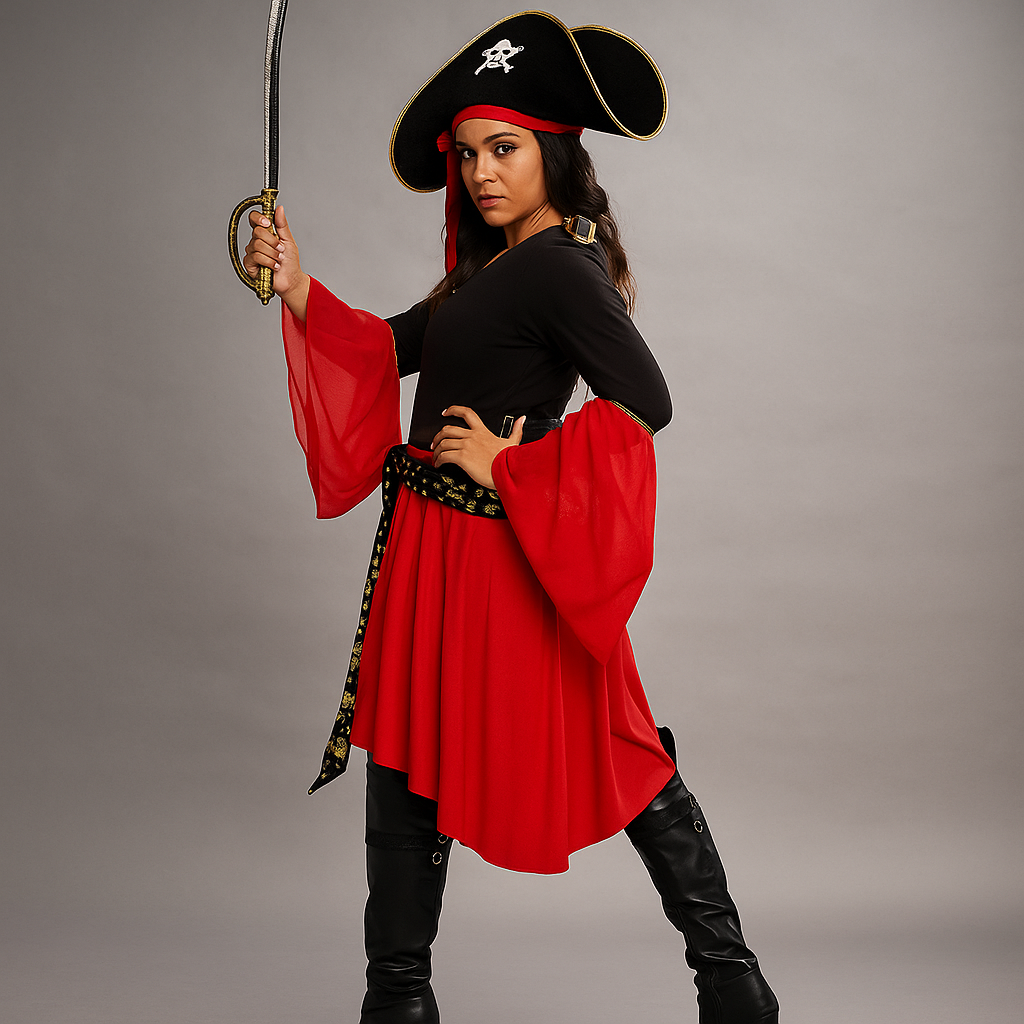 Angelica - Elegantes Piratenkostüm - Ideal für Halloween & Feste