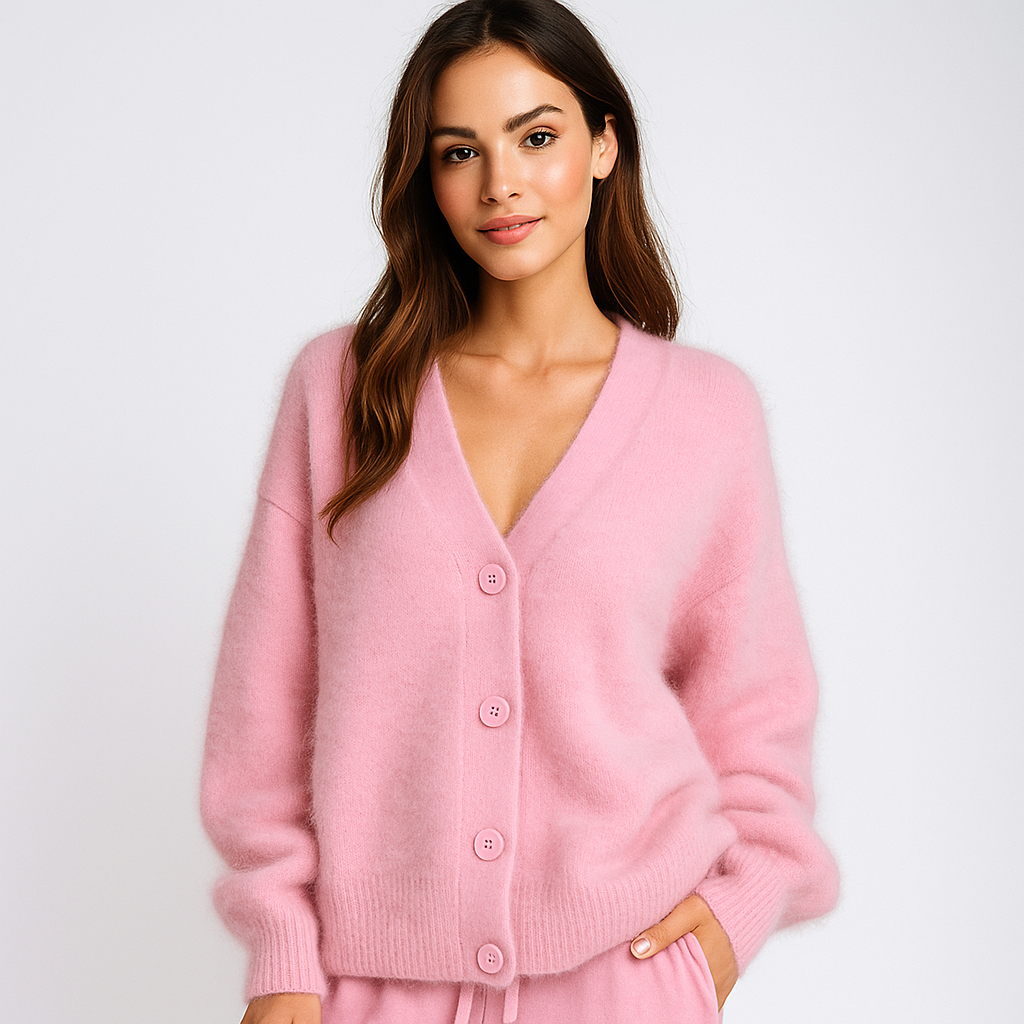 Femme Cardigan Doux et Fluffy - Veste Confortable et Chaude