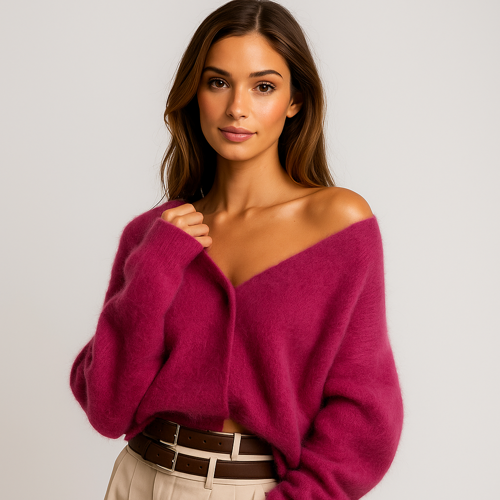 Femme Cardigan Doux et Fluffy - Veste Confortable et Chaude
