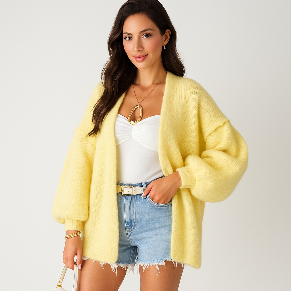 Cardigan Oversized Femme Doux - Confortable - Élégant - Chaud