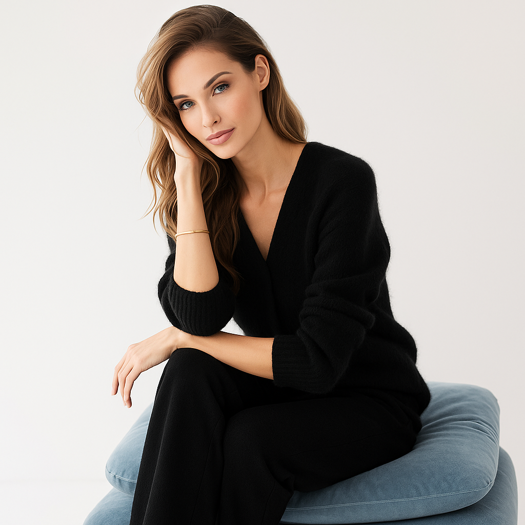 Femme Cardigan Doux et Fluffy - Veste Confortable et Chaude